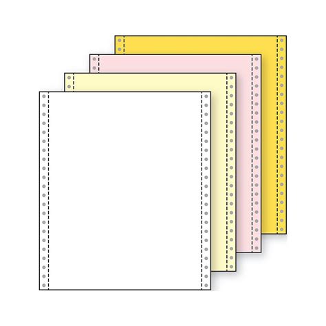 Printworks Professional 4 Part Blank Computer Paper 9 12 X 11 White
