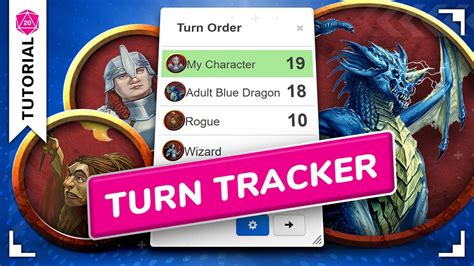 How To Use The Turn Tracker Roll20 Tutorial Youtube