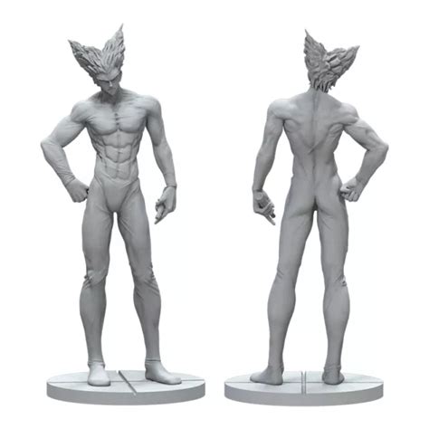 Anime One Punch Man Garou Unpainted Gk Models 3d Print Action Figures