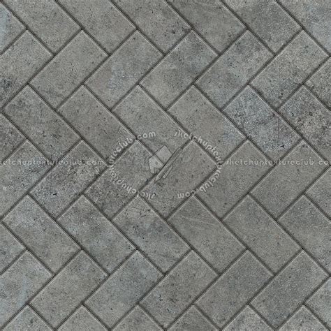 Stone Paving Outdoor Herringbone Texture Seamless 06522