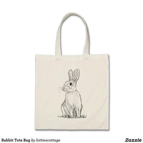 Rabbit Tote Bag Zazzle Tote Bag Bags Tote