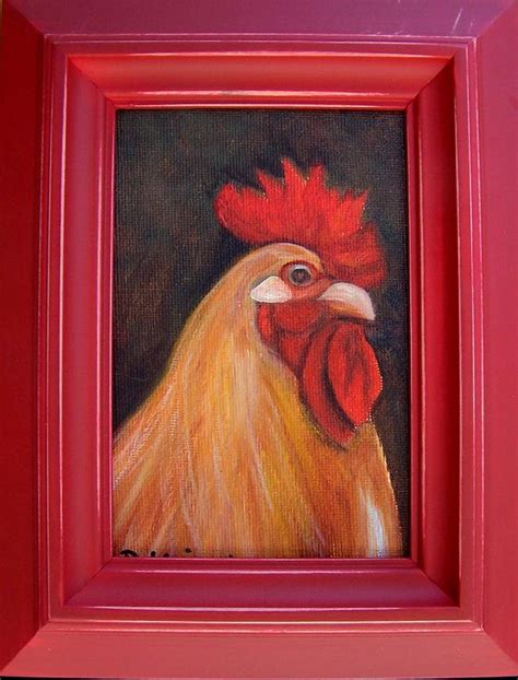 Cock A Doodle Doo Painting By Susan Dehlinger Fine Art America