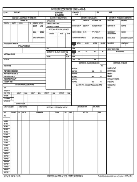 Da Form 4037 Fill Out And Sign Online Dochub