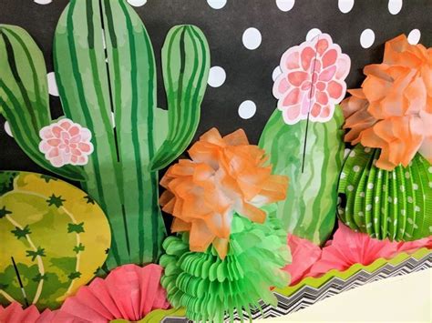 Cactus Theme Bulletin Board Inspiration For Back To School Classroom