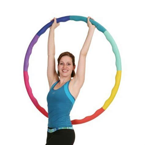 Adults Large Weighted Hula Hoop For Workout W Soft Rubber Foam Padding