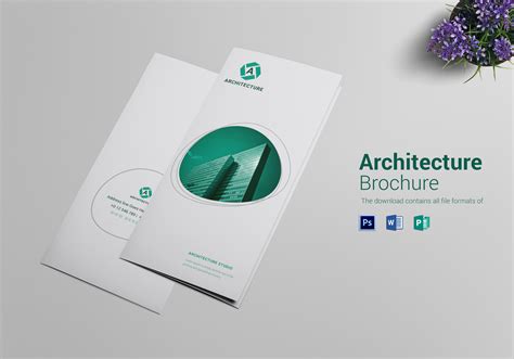 Commercial Architecture Tri Fold Brochure Design Template In Psd Word