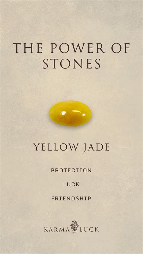The Power Of Stones Yellow Jade Karmaandluck Unitingcultures