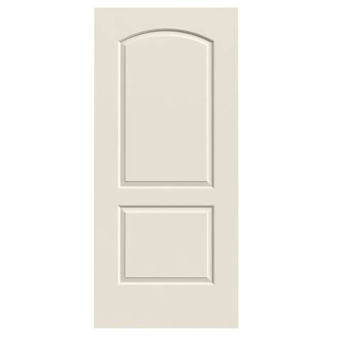 Jeld Wen Continental Primed 2 Panel Round Top Solid Core Molded