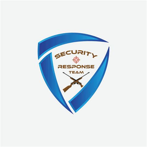 Security Response Team Logo Design Template With Modern Shield