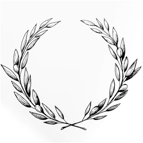 Olive Wreath Drawing At Getdrawings Free Download