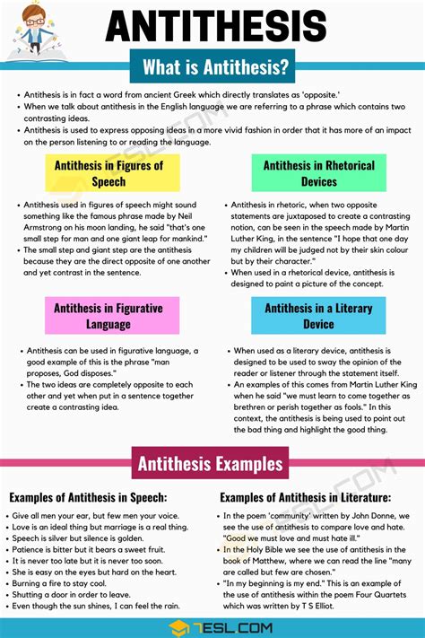 Antithesis Definition & Examples in Speech and Literature ? 7ESL