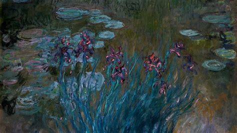 🥇 Lily Pads Giverny Claude Monet Irises Impressionism Wallpaper 23623