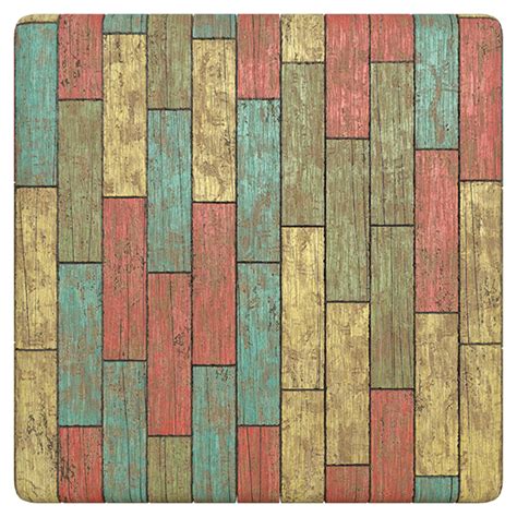 Colorful Painted Wood Planks Free Pbr Texturecan