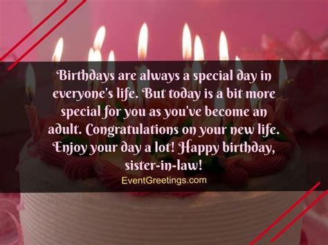 Birthday wishes to future mother in law. 45 Best Birthday Wishes And Quotes for Sister In Law To ...