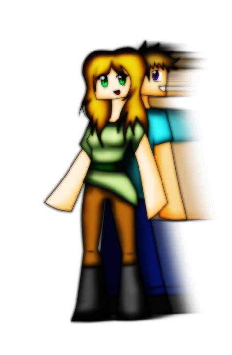 Alex And Steve By Fable97 On Deviantart Minecraft Drawings Minecraft