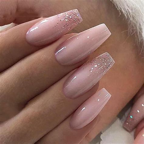 600pcsbag Ballerina Nail Art Tips Transparentnatural False Coffin