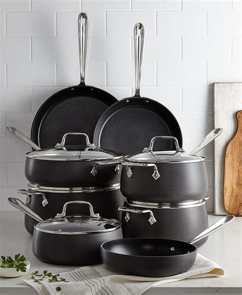 All Clad Hard Anodized Cookware Set 13 Piece And Reviews Cookware