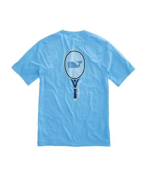 Shop Short Sleeve Tennis Racquet Performance T Shirt At Vineyard Vines