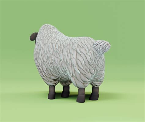 Sheep 3D Model 3D Model 15 Unknown Blend Dae Fbx Obj Stl Free3D