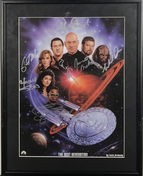 Lot Detail Star Trek The Next Generation Cast Signed Keith Birdsong