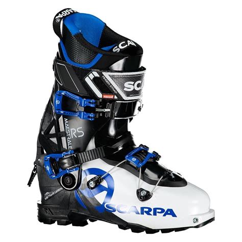 Maestrale rs è lo scarpone ideale per sci alpinisti esperti ed è compatibile con tutti i tipi di attacchi da sci alpinismo. Scarpa Maestrale RS 19 Ski Boots @themountainedge.com