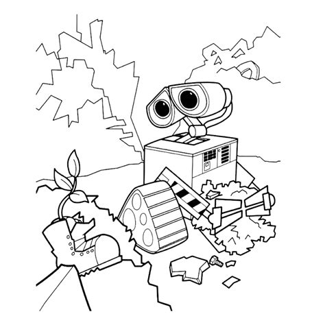 Leuk voor kids WallE vindt een plantje