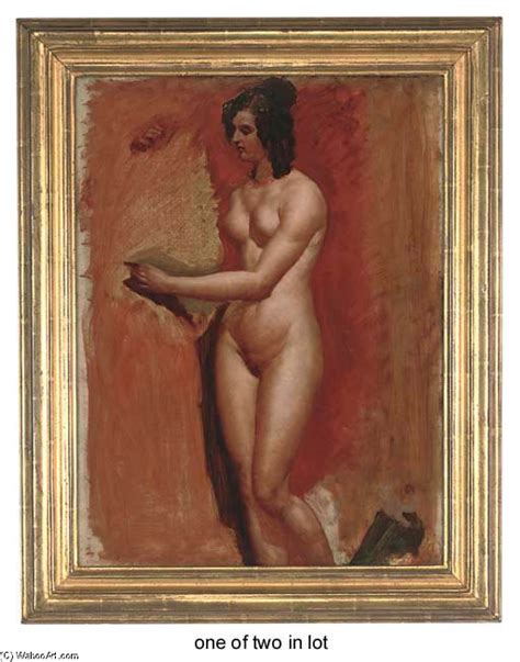 Paintings Reproductions A Male Nude Study And A Female Nude Study By