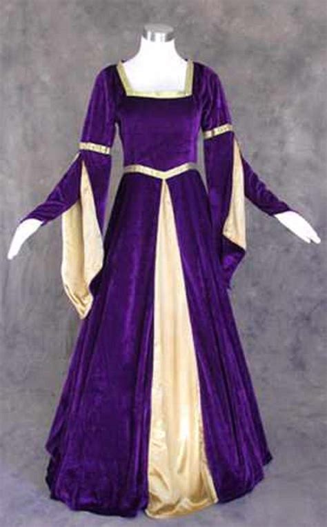 Purple Medieval Dress Medieval Gown Renaissance Clothing Medieval