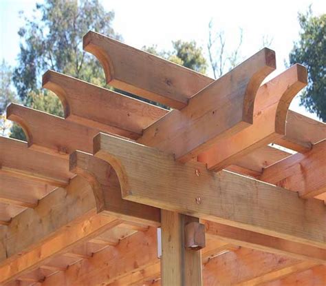 And use the cyma recta curve to transform any modern garden. Pergola End Cut Designs | Pergola Gazebos: