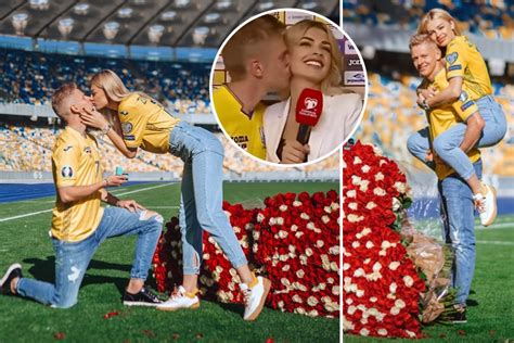 Zinchenko Proposes To Stunning Girlfriend In Stadium Hours After