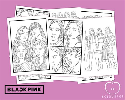 Free Printable Blackpink Coloring Page Coloring Pages Printable