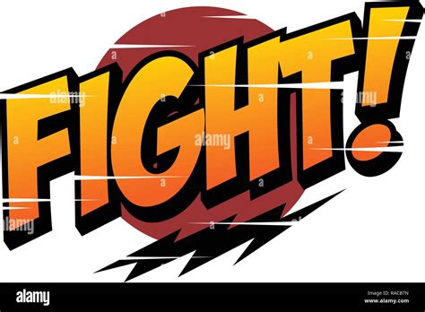 Fight Word Text Greeting Sign Label Vector Stock Vector Image And Art Alamy