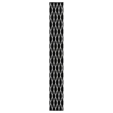 Teppichläufer Bcf Schwarz Und Weiß 60x500 Cm Weddig