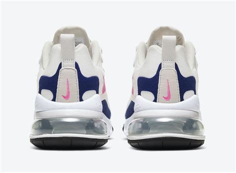 Nike Air Max 270 React White Navy Pink Cu7833 101 Release Date Info