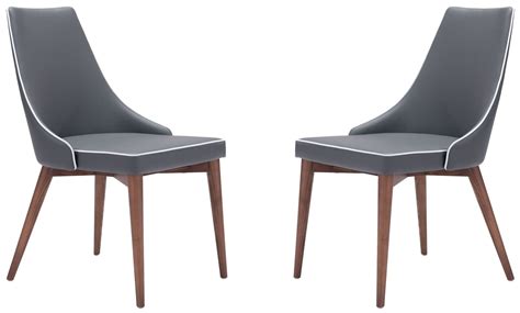 Colored dining chairs fabric dining chairs solid wood dining chairs metal chairs upholstered dining chairs dining chair set side chairs dining. Moor Dark Gray Dining Chair Set of 2 from Zuo Mod (100278 ...