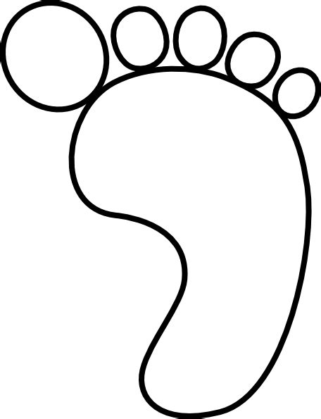 Foot Clip Art Black And White Free Clipart Images 7 Clipartix