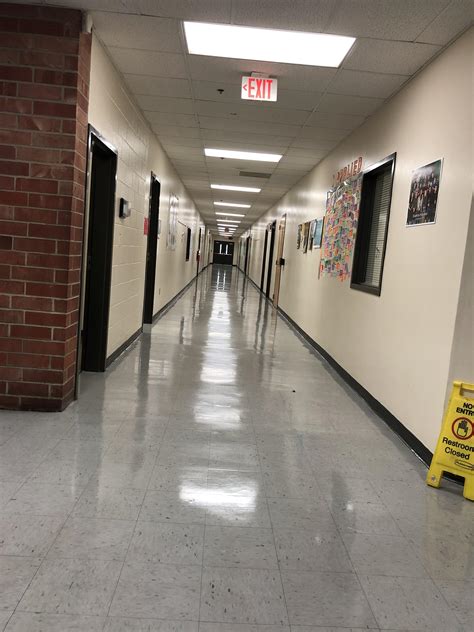 Empty School Hallway Rliminalspace