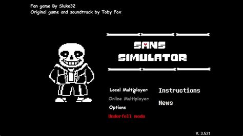 Sans Simulator And Other Game Youtube