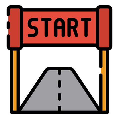 Start Line Good Ware Lineal Color Icon