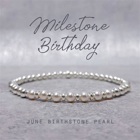 June Birthstone Bracelet Alexandrite Or Pearl By Indivijewels