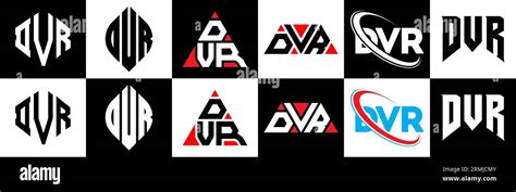 Dvr Letter Logo Design In Six Style Dvr Polygon Circle Triangle
