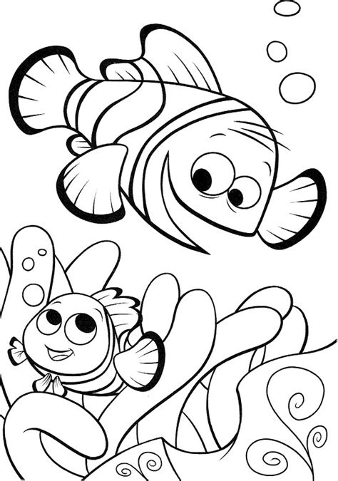 Coloriage Nemo gratuit à imprimer liste 20 à 40