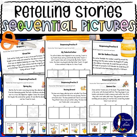 retelling stories sequential pictures by teach simple