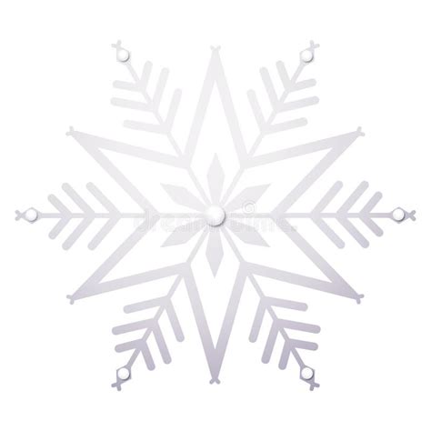 Silver Snowflake Vector Stock Vector Illustration Of Design 162219561