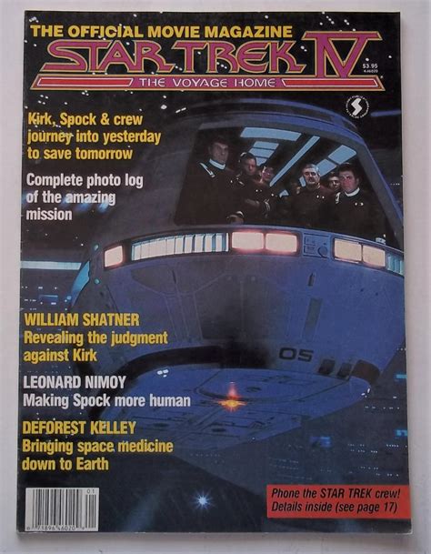Star Trek IV The Voyage Home Official Movie Magazine 1986 By Norman