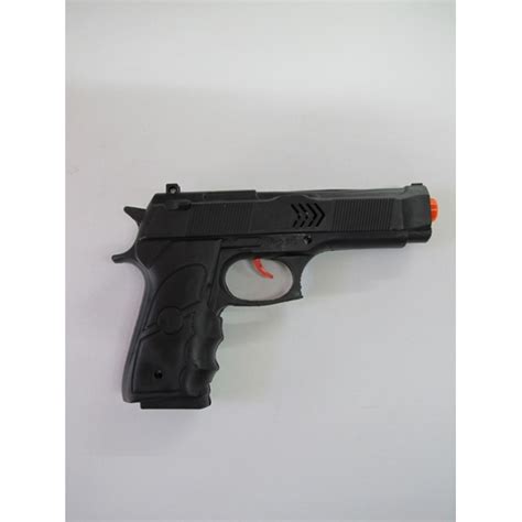 Black Army Short Gun Plastic Toy