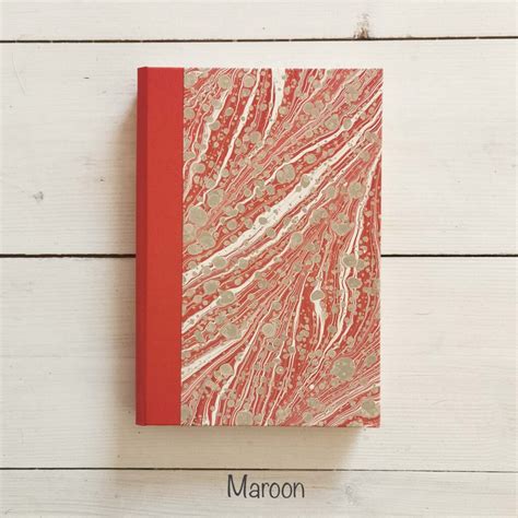 Handmade Marbled Notebooks Barbara Hubert Hand Bookbindery