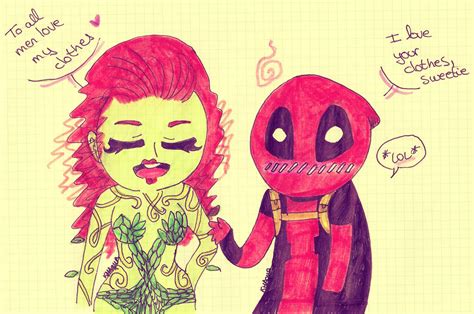 Deadpool Withpoison Ivy Lol By Khaqua On Deviantart