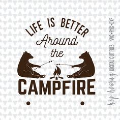 Happy Camper Decal iron-on or sticker | Stencils ...