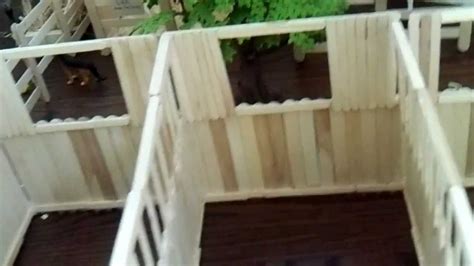 How to make a breyer barn out of popsicle sticks *part 1*. My Popsicle Stick Breyer Barn - YouTube
